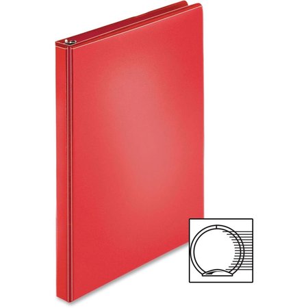 BUSINESS SOURCE 0.5 in. Ring Binder - Red BSN09965